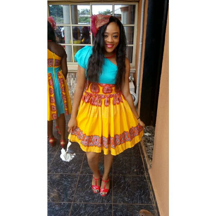 Haitian Print Midi Dress